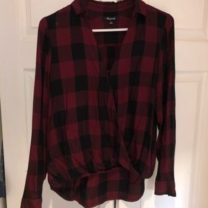 Plaid Madewell Top